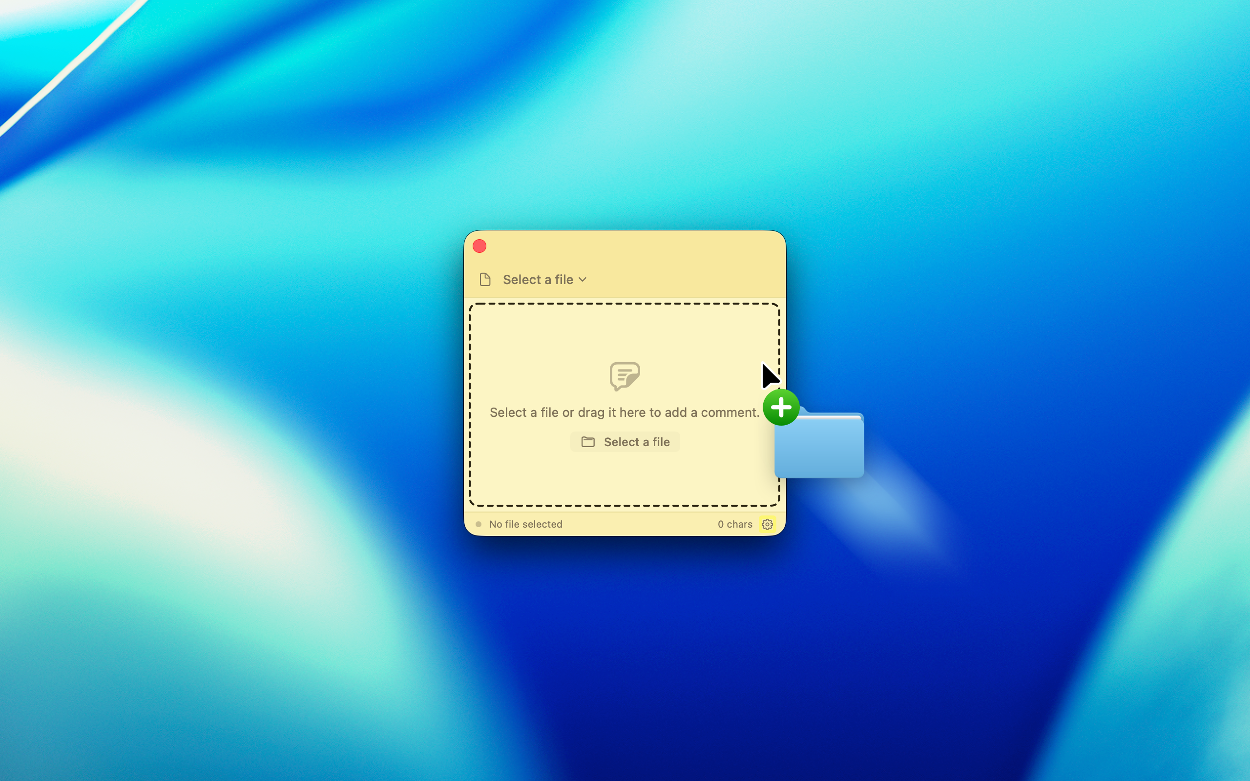 Drag it. Drop it. Note it.