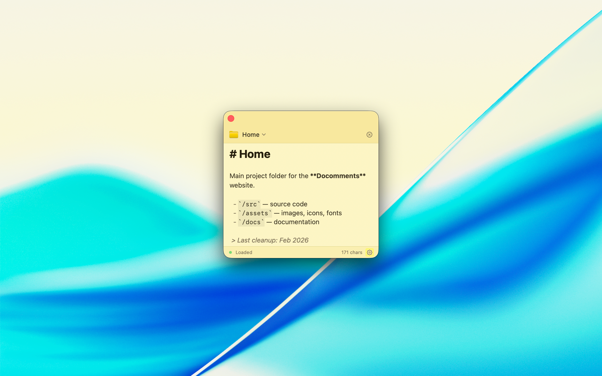 Your words. The Markdown way.